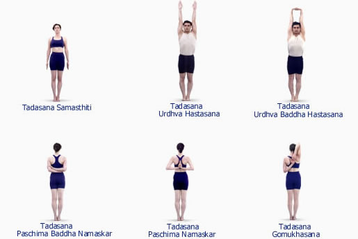 Standing Postures in Yogasanas